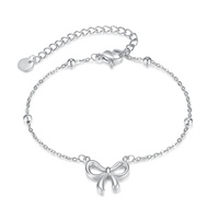 Bracelets fantaisie pour femmes, bijoux fantaisie, argent sterling 925, designs personnalisés, jolis nœuds en ruban, charmes