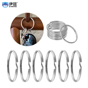 Stainless Steel Split Keyring Easy to Open Split <b>Ring</b> for <b>Key</b> Holder Badge Holder Clips - Product Image 1