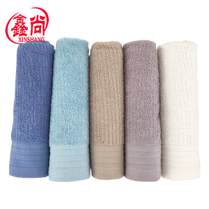 Serviette Xinshang 32x72cm en coton pur, non pelucheuse, couleur unie, rectangulaire, serviette cadeau - Product Image 5
