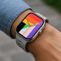 Montre connectée AMOLED en pouces pour hommes et femmes avec charge sans fil, moniteur de fréquence cardiaque et de sommeil, application Wearfit Pro