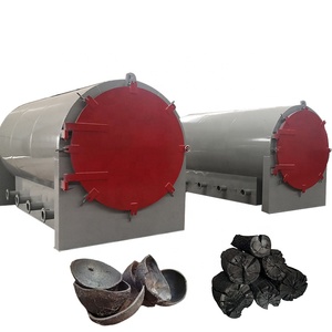 เตาไม้คาร์บอไนเซชันพร้อมระบบกู้คืนควันเตาเผาเปลือกต้นปาล์มแบบแนวนอน - Product Image 1