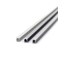 Nouveau design YG-0405 5*5MM Profilés linéaires en aluminium en forme de U pour bande LED, éclairage de vitrine à vin