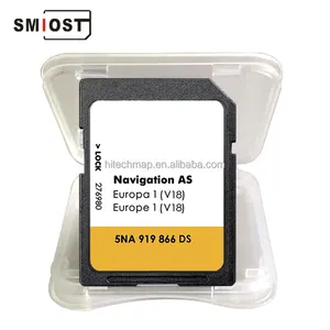 SMIOST Memoria de für VW GPS Field Navi Navigations karte SD-Karte Wechselbare CID 32GB Karten Update Europe AS 18