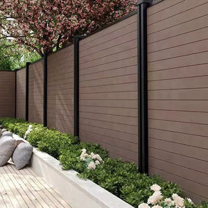 Clôture d'intimité de 6 pieds en composite bois-plastique, protection UV, panneaux de clôture WPC pour la cour de la maison - Product Image 3