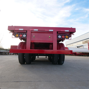 <span class=keywords><strong>Semi</strong></span>-remorque à plateau plat de <span class=keywords><strong>13</strong></span> mètres avec système de verrouillage par torsion pour la livraison logistique - Product Image 1