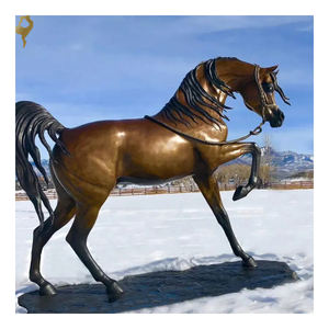 Jardín al aire libre tamaño real al por mayor bronce caballo árabe estatua escultura para la <span class=keywords><strong>venta</strong></span> - Product Image 3
