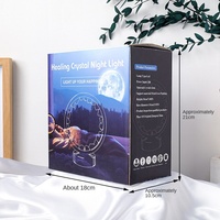 Offre Spéciale : Veilleuse Originale en Pierre de Cristal Naturelle, Ornement USB pour Ambiance de Noël, Autres Artisanats en Cristal