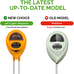 Fábrica Preço Por Atacado Três-em-Um Testador De Solo Sensor De Umidade Luz Valor Medidor De <span class=keywords><strong>pH</strong></span> Testador De Solo Livre De Bateria Testador De Solo - Product Image 5