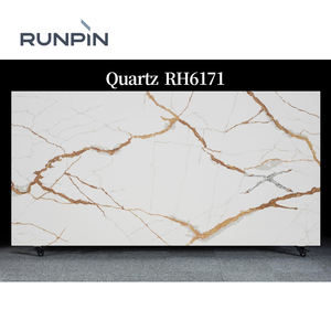 RUNPIN Yapay Kuvars Taş Levha Altın Cilalı Taş Yemek Masası Duvar Panelleri Su Geçirmez Tezgahlar Lavabo Üstleri Masa Üstleri - Product Image 2