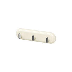 Adhesive <b>Hooks</b> Rail Cream <b>White</b> Wall Mounted Self Adhesive Kitchen Bathroom Living Room Bedroom Office <b>Coat</b> Hat <b>Hook</b> Storage - Product Image 5