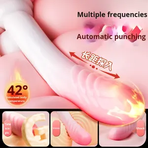 大人の大人のおもちゃ女性のバイブレーター女性のマスターベーションデバイス伸縮シミュレーションペニスソフト肉質 USB 充電式リモコン - Product Image 3