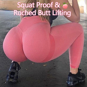 Pantaloni da Yoga senza cuciture Push Up Leggings Sport Fitness Yoga <span class=keywords><strong>Leggins</strong></span> vita alta traspirante Sport stretto allenamento <span class=keywords><strong>Leggins</strong></span> per le donne - Product Image 6