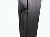 Fenêtre à battant en aluminium à rupture de pont thermique avec ailette de fixation, fenêtre à battant en aluminium triple vitrage à ouverture vers l'extérieur, à haute efficacité énergétique