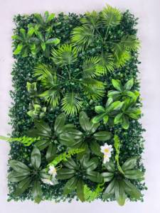 Panneau de haie artificielle en plastique de haute qualité en gros, écran de faux lierre, clôture extérieure, barrière pour la décoration de jardin - Product Image 4