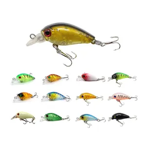 थोक 50Mm 4G Crankbait छोटे मिनी बायोनिक अस्थायी क्रैंक चारा मीठे पानी के लिए उथले मछली पकड़ने के आकर्षण खारे पानी