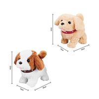 Ensemble de jouets électroniques en peluche pour enfants : chiot qui aboie, animaux en peluche à éduquer, cadeaux pour enfants