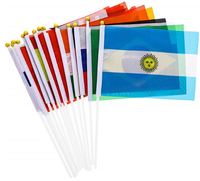 Vente en gros de nouveaux mini-drapeaux à main de Norvège et de toutes les nations, pour les défilés sportifs, les fêtes, les festivals et les décorations