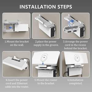Starlink v3 <span class=keywords><strong>2</strong></span> में 1 राउटर और बिजली की आपूर्ति दीवार माउंट सेट के लिए बढ़ते ब्रैकेट सेट अप - Product Image 3