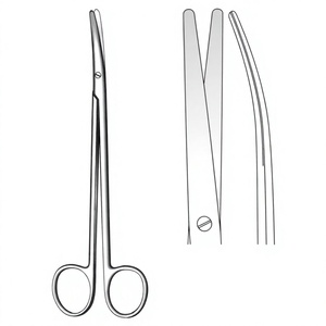Ciseaux Metzenbaum 20 cm / 8 pouces, ciseaux chirurgicaux standard à lame arrondie, en acier inoxydable, pour salle d'opération médicale - Product Image 1
