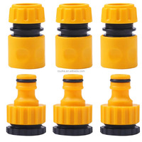 Raccord rapide pour tuyau d'arrosage 3/4 et 1/2 pouce, adaptateur de robinet fileté pour l'irrigation de jardin