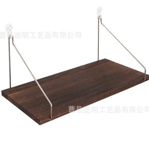 Wooden <b>Wall</b>-<b>Mounted</b> <b>Shelf</b> Rectangle Multipurpose Durable Storage For Home Bedroom Study Bathroom - Product Image 5