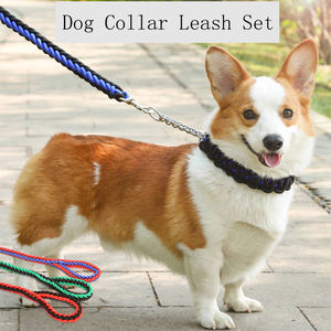 Collar de perro mascota de cuerda trenzada de nailon hecho a mano de los fabricantes para perro mascota - Product Image 6