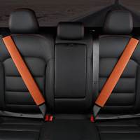Housse de ceinture de sécurité de voiture en daim de luxe, coussin d'épaule en polaire doux, antidérapant, adapté aux modèles BMW, Toyota, Honda, VW