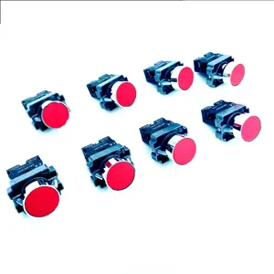 China suppliers 22mm XB2 series Emergency Stop Push button switch NO/NC 10A /415V reset red mushroom head button switch