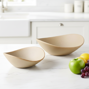 Tazón Minimalista de Cerámica para Ensalada o Postre, Apto para Congelador, Horno y Microondas - Product Image 1