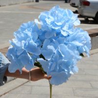 TCF Hortensia Kunstbloem Grote Zijden 5-koppige Hortensia Bloemboeket Kunstbloemen voor Huis Bruiloft Decoratie