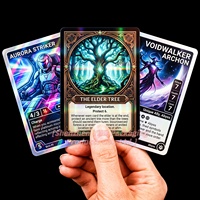 Impression de cartes TCG personnalisées avec bord doré, pelliculage holographique, jeu de cartes à collectionner personnalisé, jeu de cartes en carton