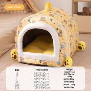 Winter-Hunde- und Katzenbett mit Schublade für Alle Jahreszeiten, Geeignet für Große Golden Retriever, mit Tiefschlaf-Funktion und Rutschfesten Eigenschaften - Product Image 5