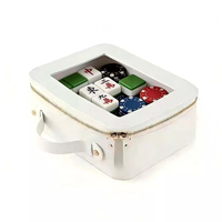 Élégant Sac de Transport Rétro Américain pour Mini Mahjong – Grande Capacité, Portable, Sac à Main de Rangement pour Tuiles de Mahjong