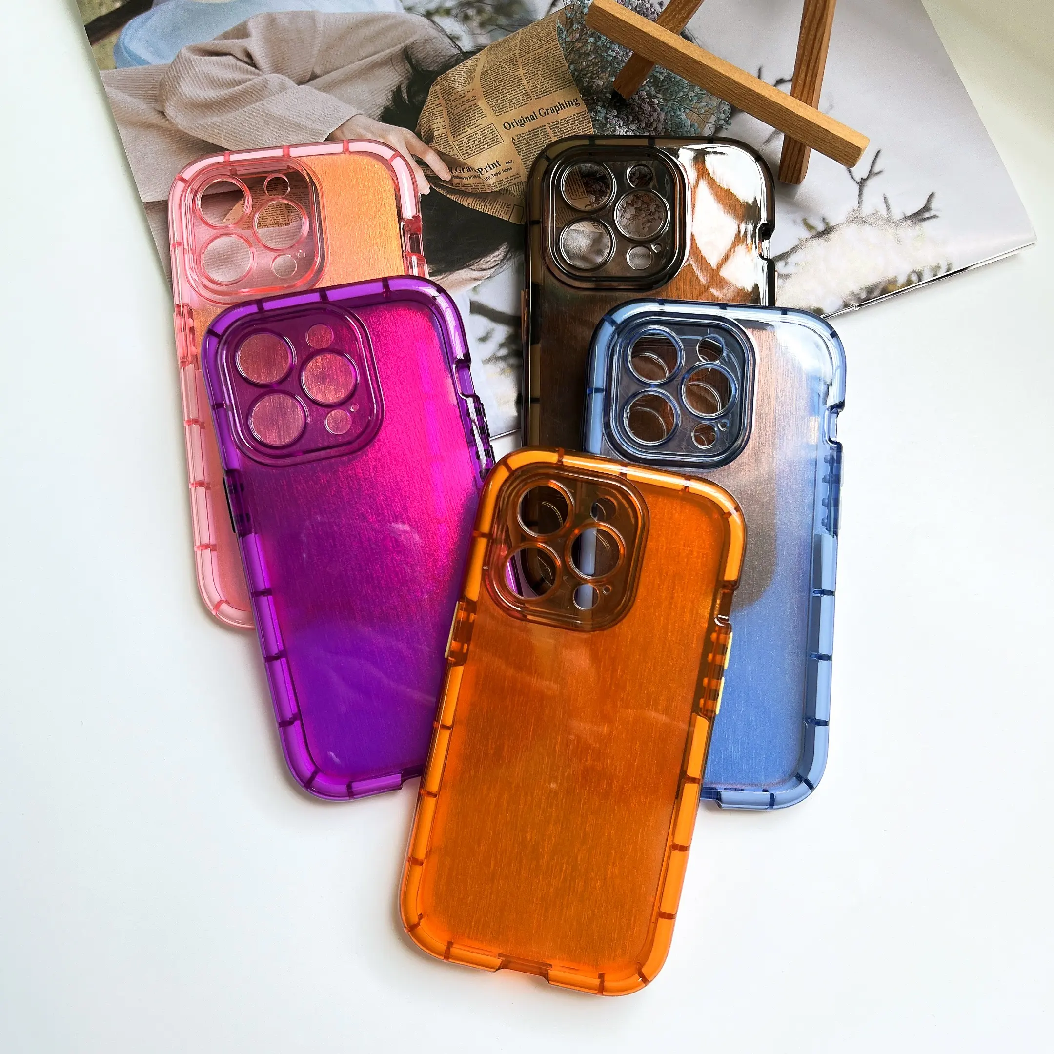 2022 INS Jelly color soft phone case with sequins For iPhone 14 13 Pro max shockproof phone cover