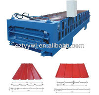 Nouvelle machine de formage à rouleaux pour la fabrication de tuiles de toit et de mur en acier coloré contrôlée par PLC, matériel de construction