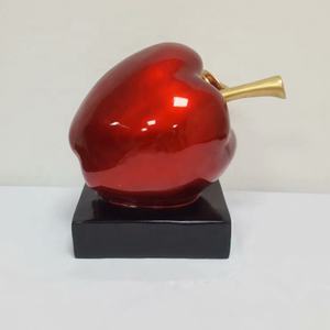 Promotion Sculpture artisanale en résine de haute qualité en forme de <span class=keywords><strong>pomme</strong></span> pour la décoration de la maison - Product Image 6