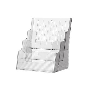 Organisateur de magazines de bureau à 4 niveaux, support de rangement transparent pour l'organisation du bureau et de la maison - Product Image 5