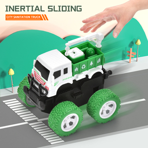Inerzia per bambini <span class=keywords><strong>camion</strong></span> della spazzatura <span class=keywords><strong>giocattolo</strong></span> di 360 gradi rotazione acrobatica fuoristrada città veicolo igienico-sanitario - Product Image 3