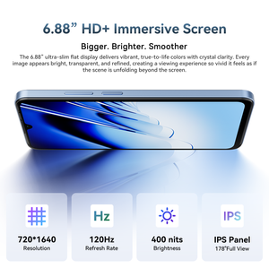 Teléfono Inteligente Blackview WAVE 10, 8GB+256GB, Pantalla IPS de 6.88 Pulgadas y 120Hz, Batería de 5000mAh, Android 16, 4G, Doble SIM - Product Image 6