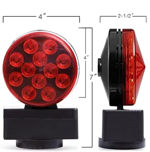 Kit d'éclairage arrière de remorque Led 12V, personnalisé, feu de remorquage magnétique