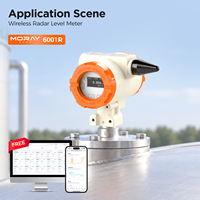 Capteur de niveau de réservoir d'huile sans fil par radar 4G LoRaWAN MQTT IP66 antidéflagrant avec affichage du volume en L, M3, Gallon et surveillance à distance