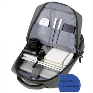 Sac à dos d'affaires portable imperméable en Oxford avec logo personnalisé, sac à dos décontracté pour étudiants, ordinateur portable 15,6 pouces, sac à dos avec charge USB - Product Image 3