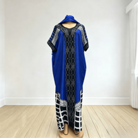 Robe ample pour femme africaine tendance 2026, nouvelle collection printemps/été 2026, imprimé diamant aquatique, grande taille
