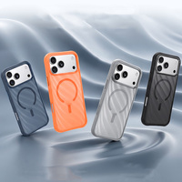 Coque de protection contre le gel pour iPhone 18 Pro, chargeur sans fil, motif ondulé, accessoires pour téléphone portable 18 Pro Max, MOQ 500.