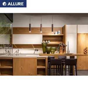 Allure phong cách cổ điển tiêu chuẩn Modular nhà bếp meuble bền tủ bếp sơn mài hiện đại cơ sở Tủ de ẩm thực tùy chỉnh