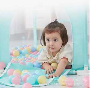Valla de seguridad de tela gruesa para bebés, parque de bolas rectangular plegable de plástico para interior, <span class=keywords><strong>2023</strong></span> - Product Image 6