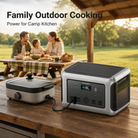 Station d'alimentation portable 3500W avec panneau solaire pliable 100W/200W/600W - Système d'énergie solaire hors réseau pour les pannes de courant à domicile
