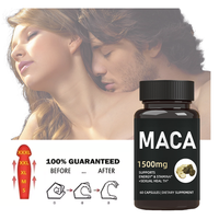 Capsules de racine de maca biologique de marque privée OEM supplément de puissance la plus élevée pour adultes soutient la reproduction de l'humeur énergie puissance des hommes
