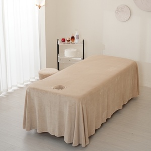 Khaki massage bảng tấm setextra mềm nhung sang trọng <span class=keywords><strong>flannel</strong></span> Fluffy mờ tấm bộ cho giường mặt - Product Image 2