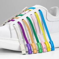 2024 loisirs de plein air baskets lacets magnétiques paresseux lacets magnétiques colorés lacets élastiques sans cravate lacet magnétique plat